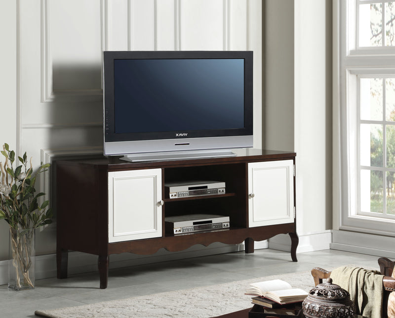 Mathias Walnut & White TV Stand image