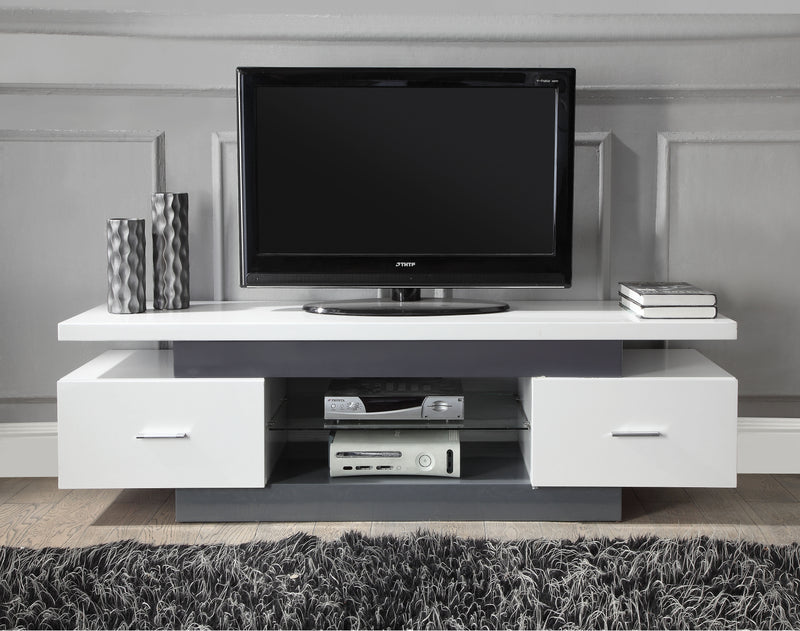 Vicente White & Gray TV Stand image