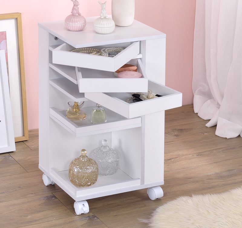 Nariah White Storage Cart image