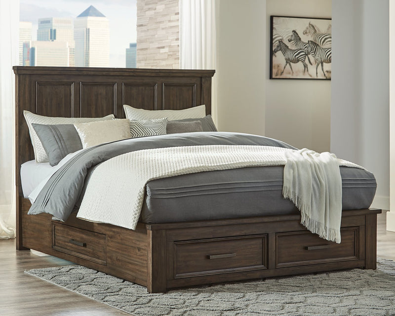 Johurst Signature Design by Ashley California King Panel Bed with 4 Storage Drawers image