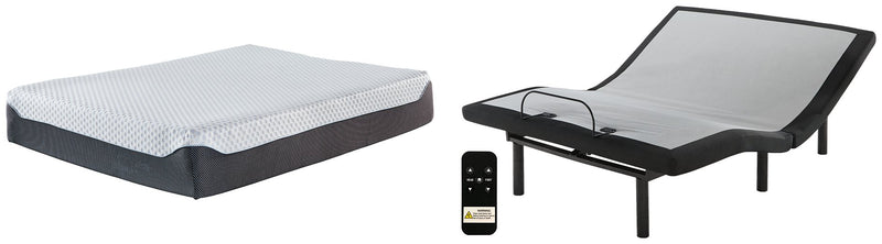 12 Inch Chime Elite Sierra Sleep by Ashley Queen Adjustable Base with Mattress image