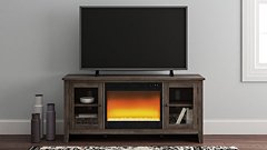 Arlenbry Signature Design by Ashley 60 TV Stand with Electric Fireplace image