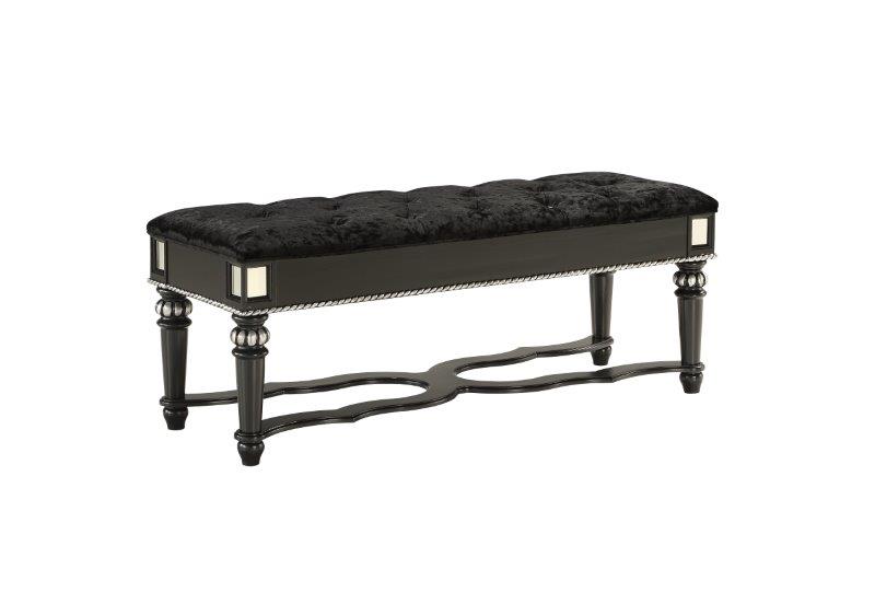 Global Furniture Diana Bench in Black DIANA BL-BENCH image