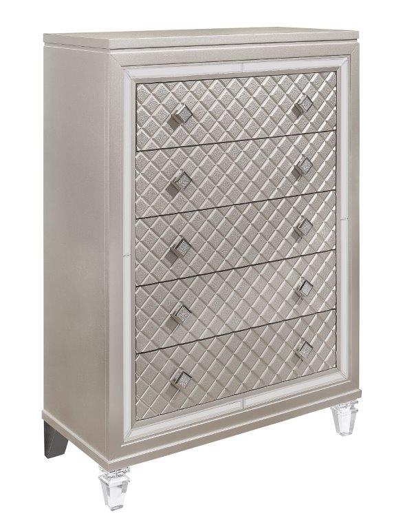 Global Furniture Paris Chest in Platinum Metallic PARIS-CH image