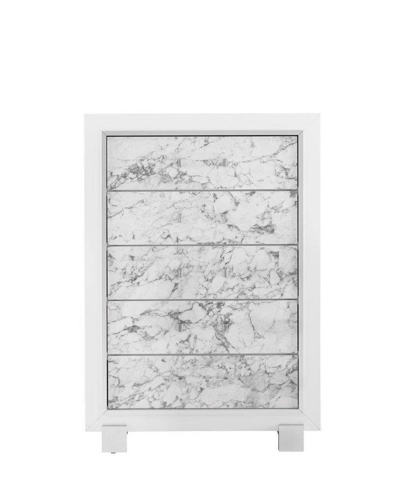 Global Furniture Santorini Chest in White SANTORINI-CH image