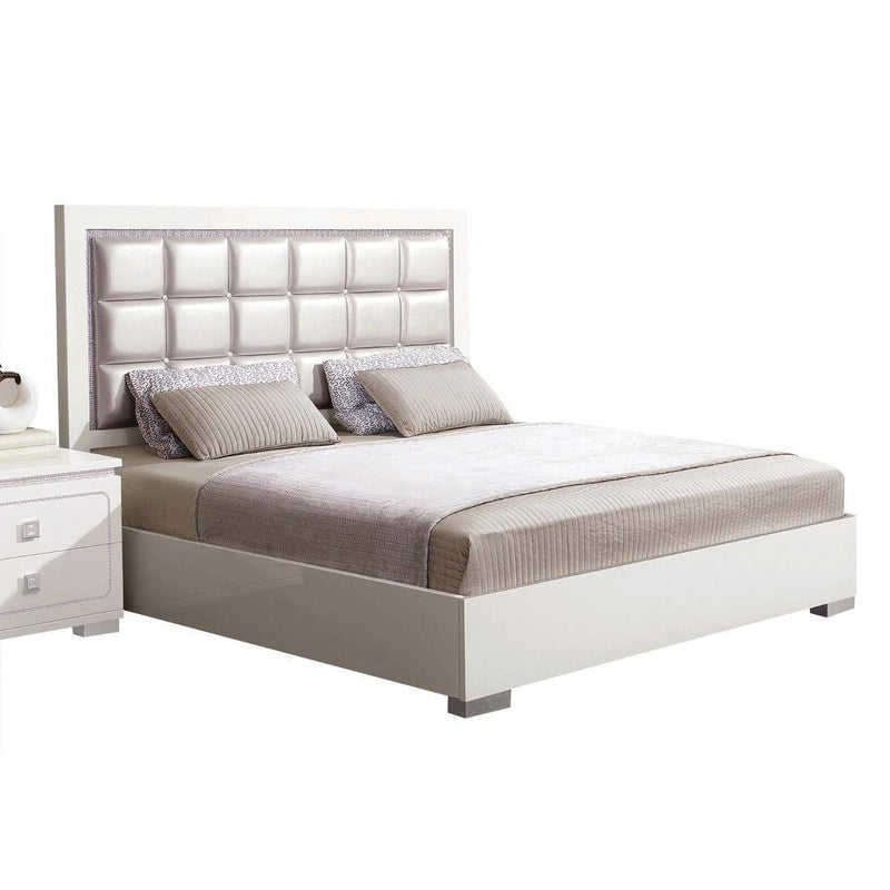 Acme Furniture Valentina King Bed in White High Gloss 20250K image